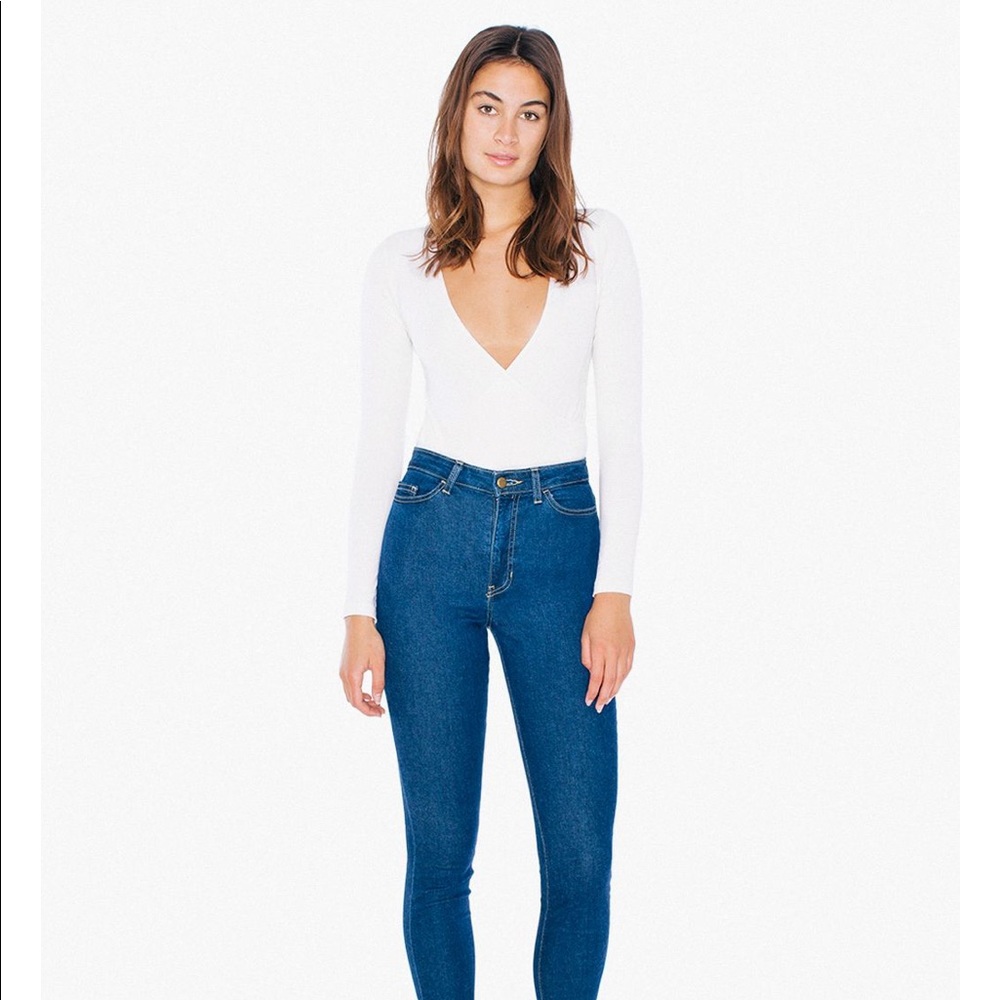 White American Apparel Bodysuit
